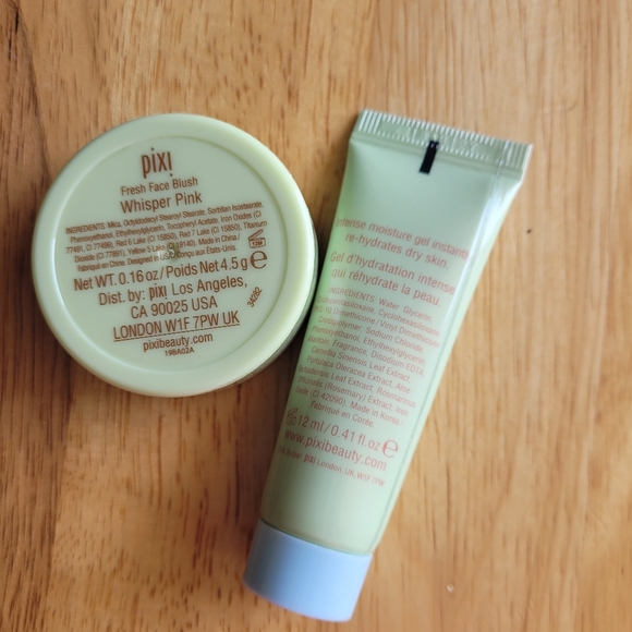 Pixy By Petra Set 2 Pcs/ Fresh Face Blush-Pixi Strintreats H20 Skindrink Gel - Picture 4 of 6